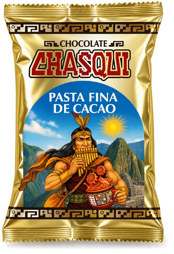 Chasqui Pasta fina de cacao Estrellita 30 g