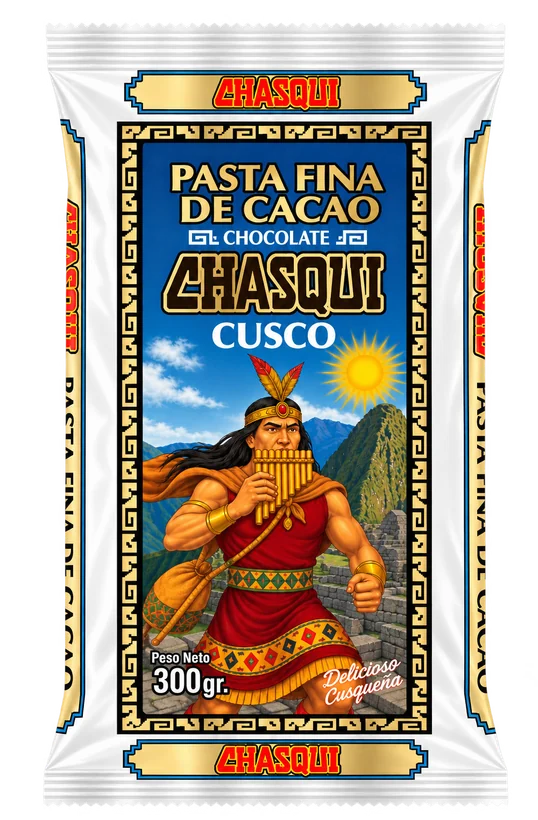 Chasqui Pasta fina de cacao 300 g